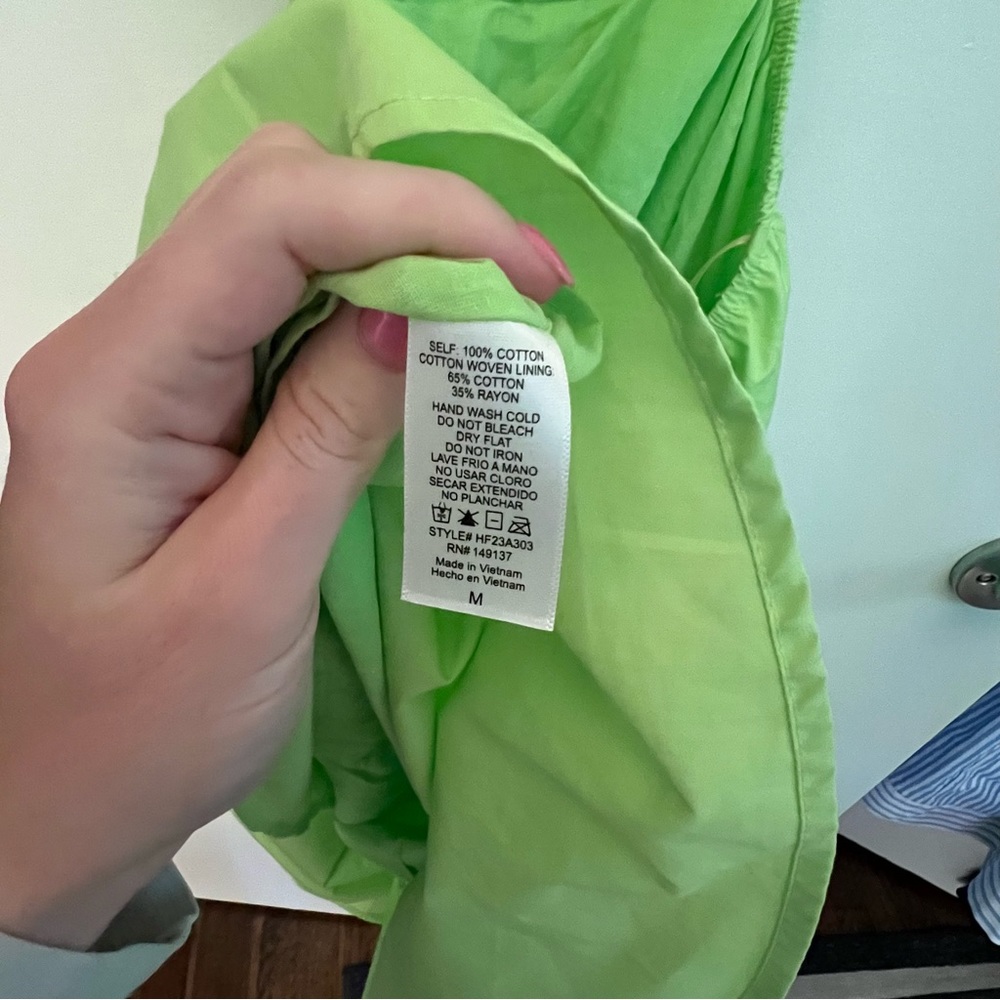 Lime Green Cut Out Midi Dress - Picture 4 of 10